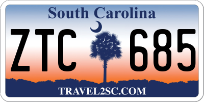 SC license plate ZTC685