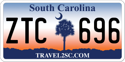 SC license plate ZTC696