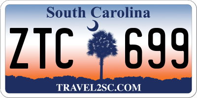 SC license plate ZTC699