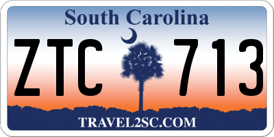 SC license plate ZTC713
