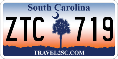 SC license plate ZTC719