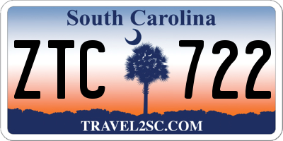 SC license plate ZTC722