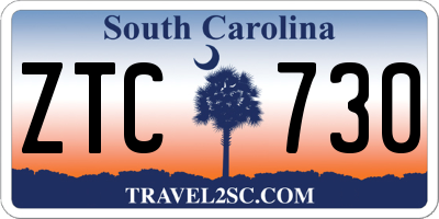 SC license plate ZTC730