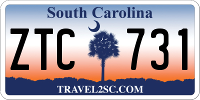 SC license plate ZTC731