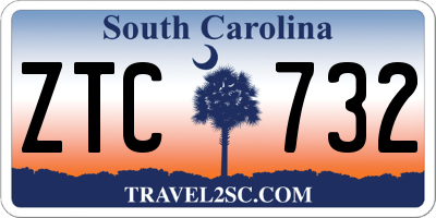 SC license plate ZTC732