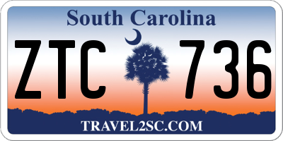 SC license plate ZTC736