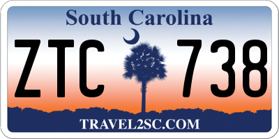 SC license plate ZTC738