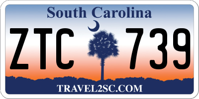 SC license plate ZTC739