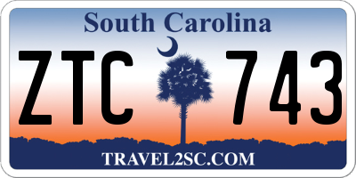 SC license plate ZTC743