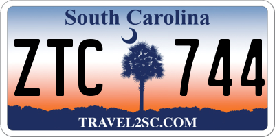 SC license plate ZTC744
