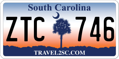 SC license plate ZTC746
