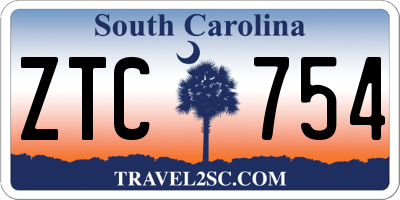 SC license plate ZTC754