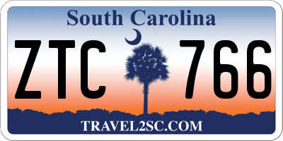 SC license plate ZTC766