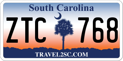 SC license plate ZTC768