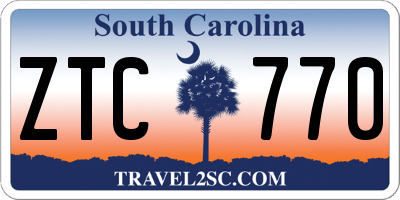 SC license plate ZTC770
