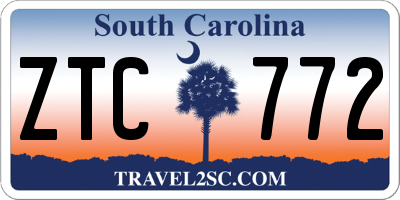 SC license plate ZTC772