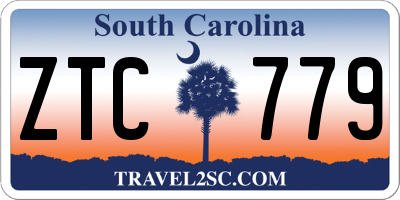 SC license plate ZTC779
