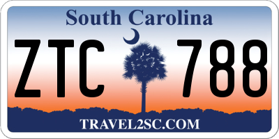 SC license plate ZTC788