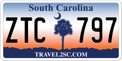 SC license plate ZTC797