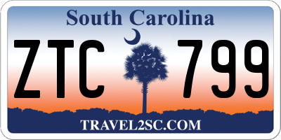 SC license plate ZTC799
