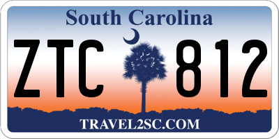 SC license plate ZTC812