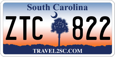SC license plate ZTC822