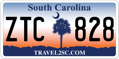 SC license plate ZTC828