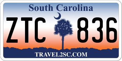 SC license plate ZTC836