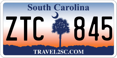 SC license plate ZTC845