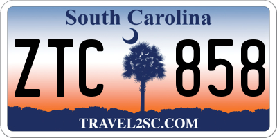 SC license plate ZTC858