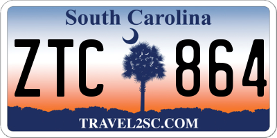 SC license plate ZTC864
