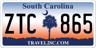 SC license plate ZTC865
