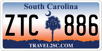 SC license plate ZTC886