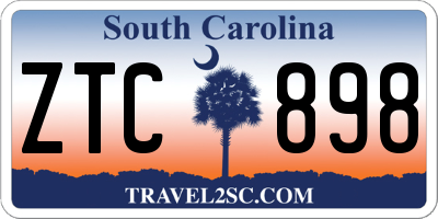 SC license plate ZTC898