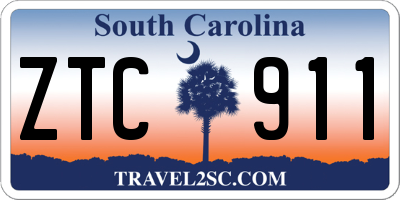 SC license plate ZTC911