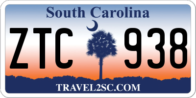 SC license plate ZTC938