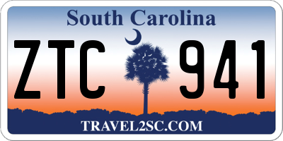 SC license plate ZTC941