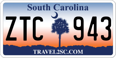 SC license plate ZTC943