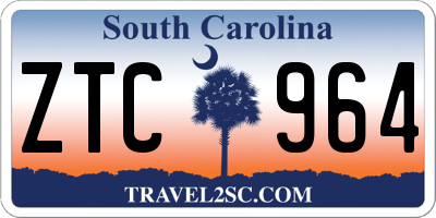 SC license plate ZTC964
