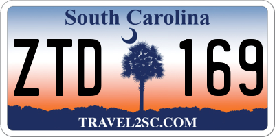 SC license plate ZTD169