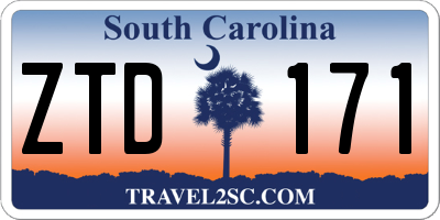 SC license plate ZTD171
