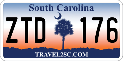 SC license plate ZTD176