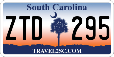 SC license plate ZTD295