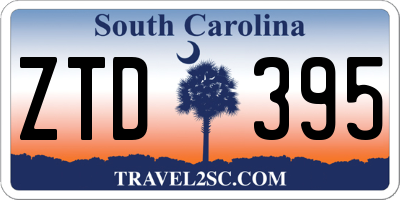 SC license plate ZTD395