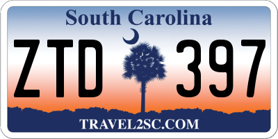 SC license plate ZTD397