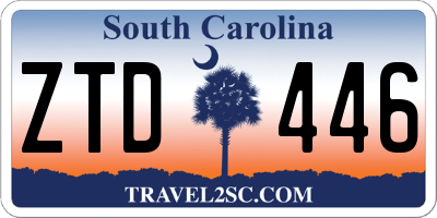 SC license plate ZTD446