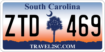 SC license plate ZTD469