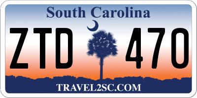 SC license plate ZTD470