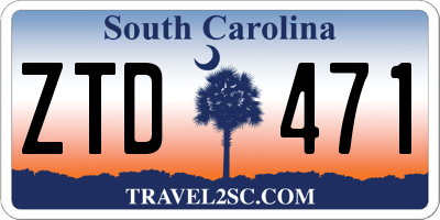 SC license plate ZTD471