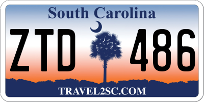 SC license plate ZTD486